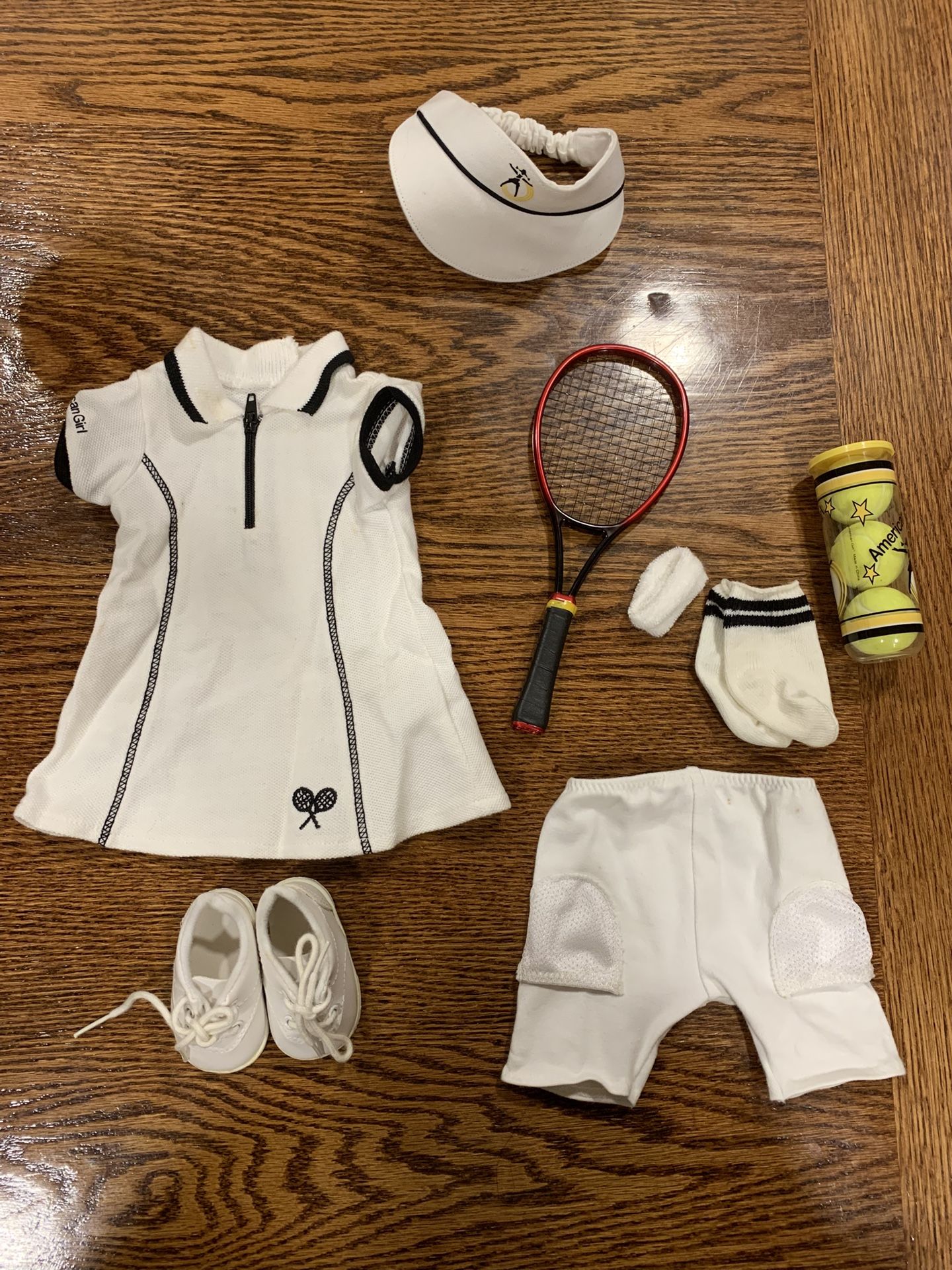 American girl, doll tennis outfit