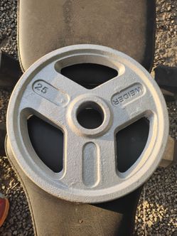 Single 25 lb Olympic weight plate weider