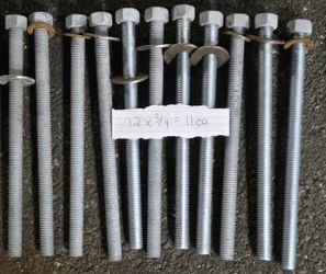 All Threaded Carriage Bolts Check for Sizes 