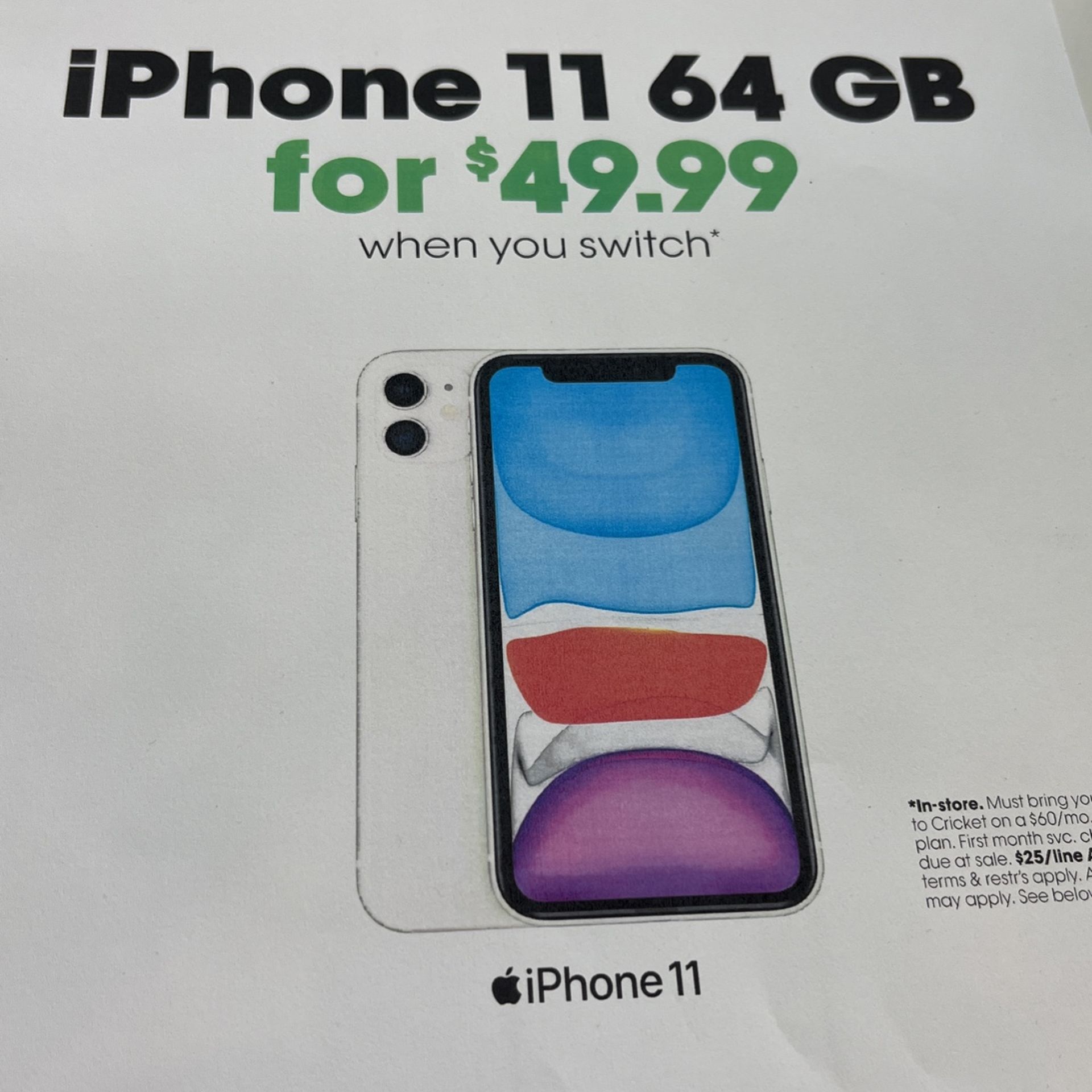 iPhone 11 For $50 When You Switch To Cricket