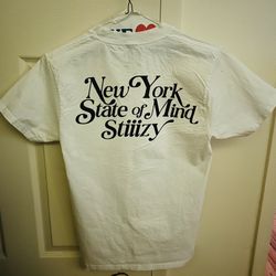 Vintage Stiiizy Tshirt New York State of mid edition street wear (sz-small)