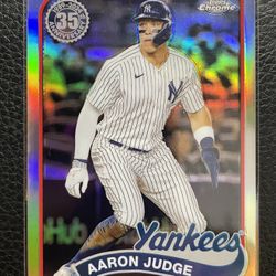2024 Aaron Judge Topps Chrome Refractor- 35th Anniversary