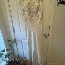 Chic Nostalgia Lace Sheath Wedding Dress 