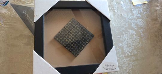 Single Square Framed Shadow Box Art