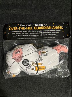 60's Guardian Angel Over-The-Hill Protection Funny Novelty Pillow