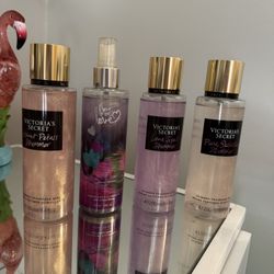 4 Glitter Scented Body Sprays Bundle