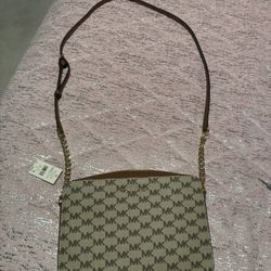 Nwt Michael Kors Medium Crossbody Brown Tan Mk