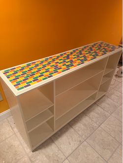 Colorful Mosaic Tile Console Table / Media Stand