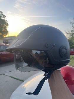 Matte Black Harley Davison Helmet 