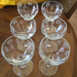 Etched Crystal Stemware