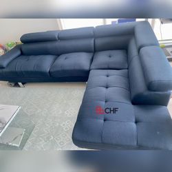 Modern  Living Room 2 Pc Sectional Sofa 105" x 77" x 33" H