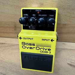 BOSS ODB-3 Bass OverDrive Pedal in Excellent Condition