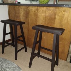 Dark Brown Bar Stools