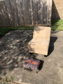 Sofa chair with foot rest