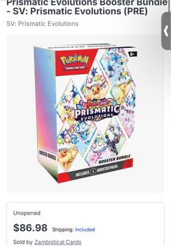 Pokemon Prismatic Booster Bundle