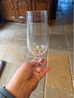 Vintage glass and crystal goblets