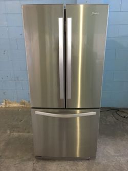 30” Wide Stainless French Door Refrigerator
