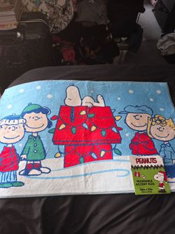 Peanuts Christmas Door rug