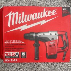 Milwaukee 1-9/16 Inch SDS Max Rotary Hammer 5317-21 - BRAND NEW OPEN BOX
