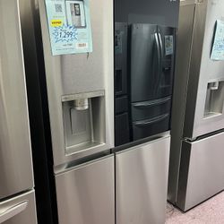 Refrigerator, 36” Side By Side Refrigerator Free Delivery With Warranty