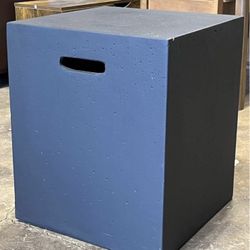 Water Tank Stand Side Table for Backyard Patio Garden Dark Gray