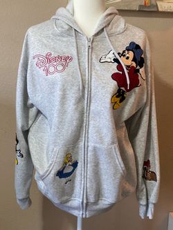 Disney 100 Zip-Up Hoodie with Character Embroidery