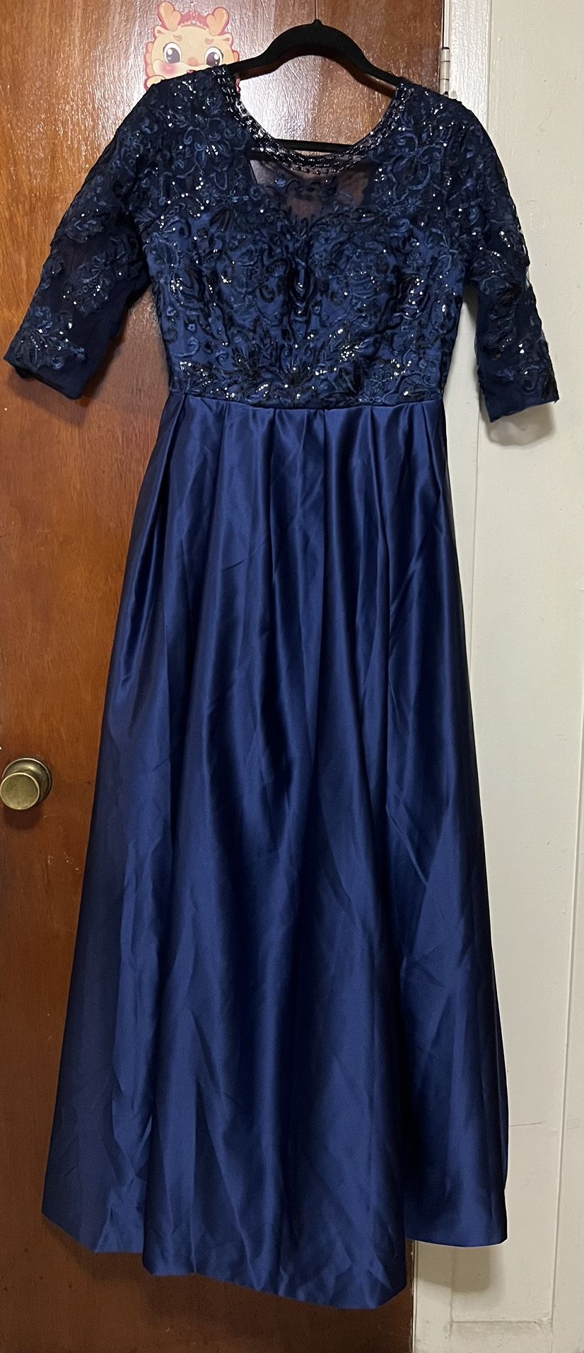 Long Navy Blue Dress