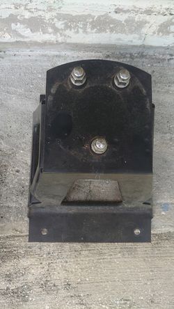 Jeep Wrangler factory spare tire carrier.