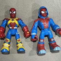 Spider-Man & Friends Action Heroes Figures Loose 6" Toy Biz Spiderman set of 2