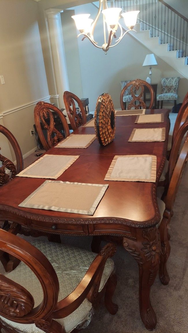 Formal Dining Room Table And China Cabinet Set