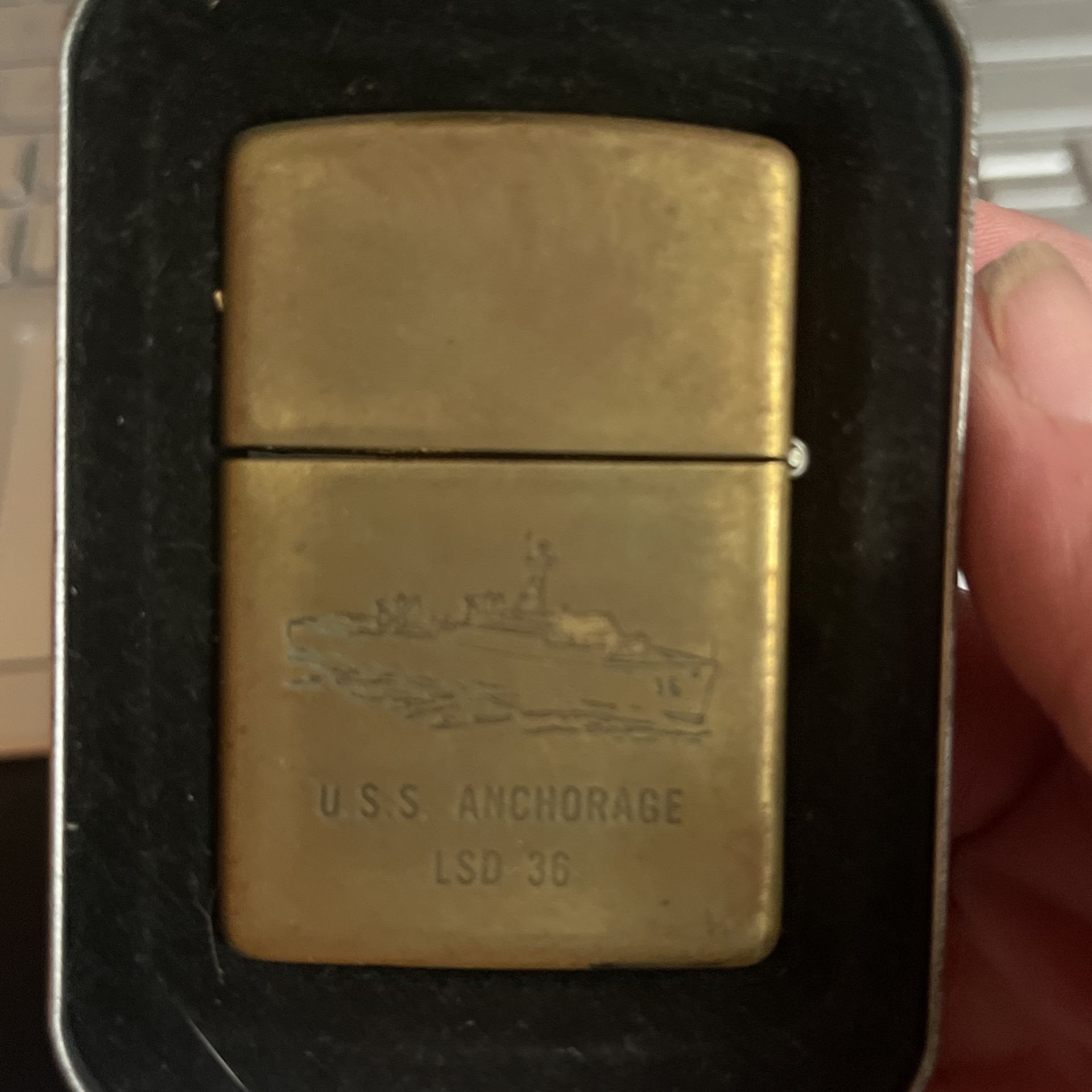 USS ANCHORAGE ZIPPO LIGHTER