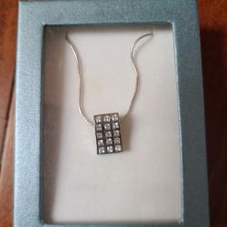 Sterling Silver With Cubic Zirconia 