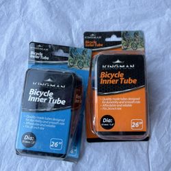 NEW 26” Bicycle Inner Tubes – Kingman – Fits Most Mountain & Cruiser Bikes