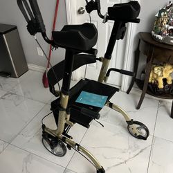 Up right Walker Rollator / chair new asking $125 paid 380 for it never used 