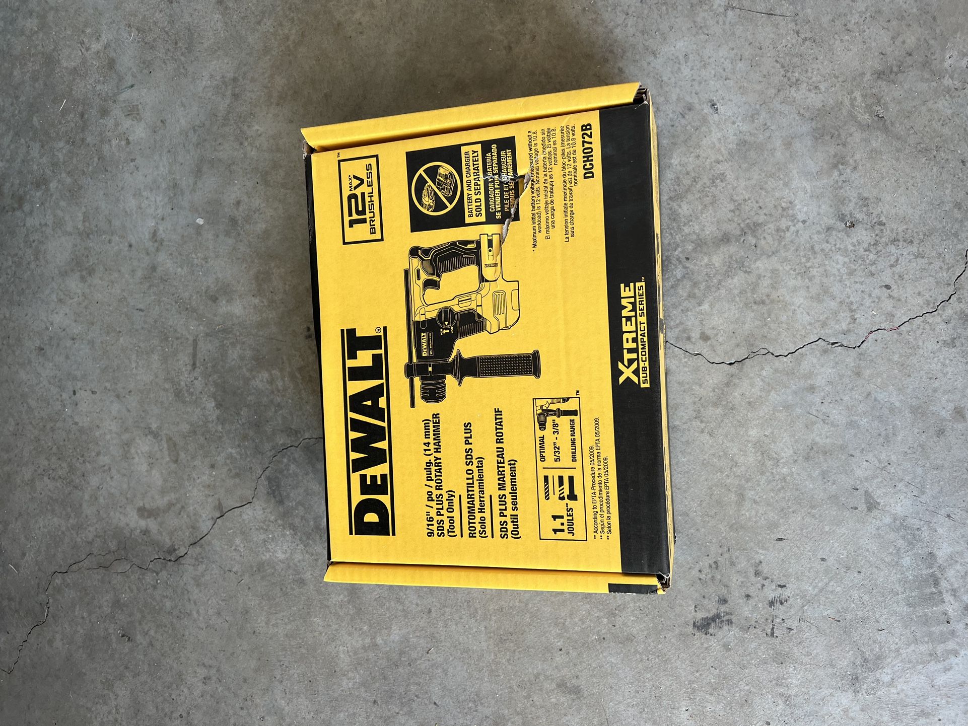 12v Rotary Hammer Drill 9/16