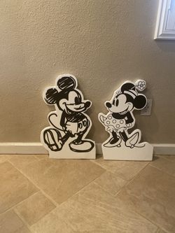 Foam Board Mickey And Minnie Props