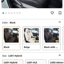 Luluda Seat Covers For Rav 4 Hybrid 2019 Xle 