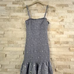 Hollister Light blue flower Sundress
