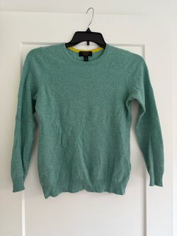 Cashmere Crewneck Sweater in Teal