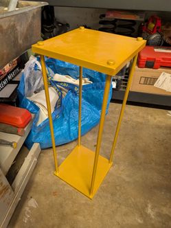 Steel stand golden color