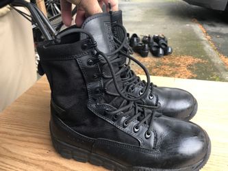 Free Soldier Men’s Black Tactical Boots Size 8.5