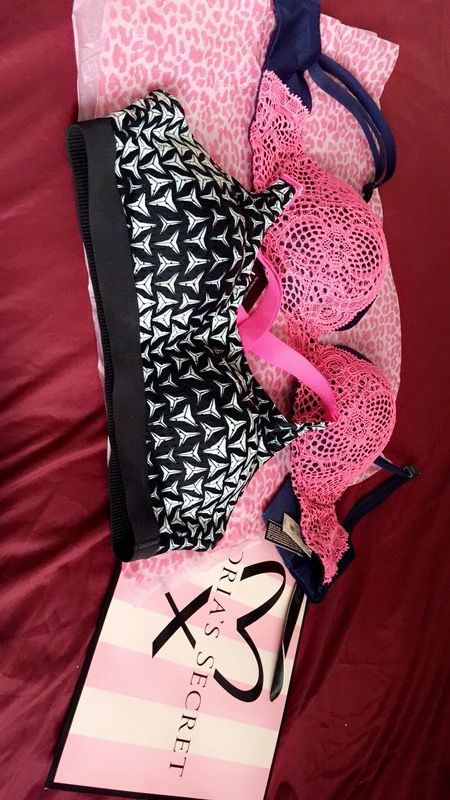 Victoria secret bras half off original price >> pants $1-3>> red hair care set$35>> givenchy perfume $70 > art work 200 a piece or bid up I have ALO