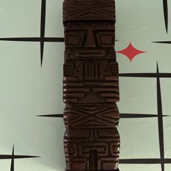 Mid Century Wooden Statue