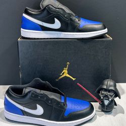 Nike Air Jordan 1 Low ‘Black Royal Toe’: DS Deadstock Men’s Size 10.5