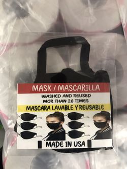 Máscaras reusable diferentes colores $$$5 cada una también tenemos mayoreo