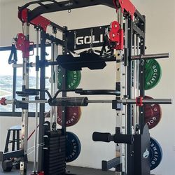 Smith Machine , Squat Rack , Bench Press , Leg Press , Pulley System Machine For Your Weights 