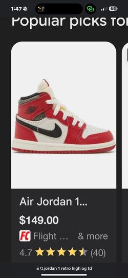 jordan 1 retro high og td 8c