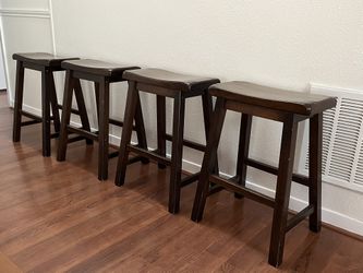 Beautiful 4 wooden Stools Set