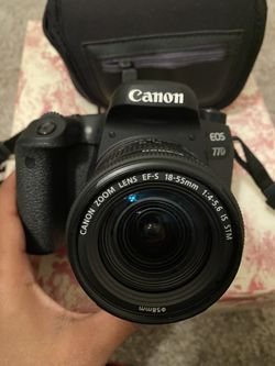 Canon E0S 77D Comes with lens, 36Gmemory card,bag,charger