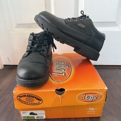 Lugz Savoy Slip Resistant Mens Block Heel Lace Up Boots